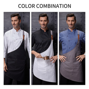 Veste de <span class=keywords><strong>Chef</strong></span> Homme Manches Longues pour <span class=keywords><strong>Cuisine</strong></span> Professionnelle, Boulangerie, Restaurant et Bar - Tenue de <span class=keywords><strong>Chef</strong></span> Occidentale - Product Image 4