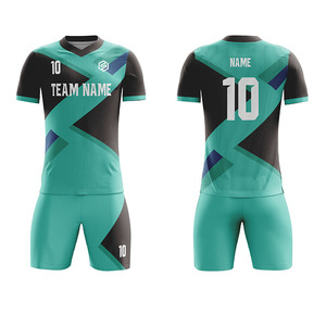Seragam Latihan Sepak Bola Kustom untuk Anak-Anak Jersey Hijau Pakaian Tim Sepak Bola Logo Sublimasi 100% Poliester Cepat Kering Bernapas - Product Image 6
