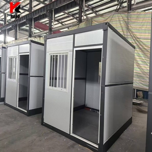 Casa Container Prefabbricata 20Ft Tetto Piatto Layout Personalizzato 13 Mq Spazio Abitativo Ufficio <span class=keywords><strong>Hotel</strong></span> Design 3D - Product Image 1
