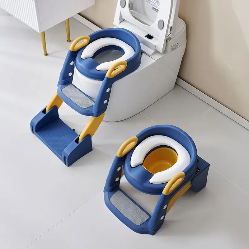 Orinal plegable ajustable para niños de nuevo diseño, asiento de entrenamiento Squatty Baby Step Potty