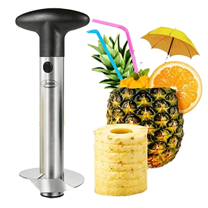 Premium Metal Pineapple Slicer Knife Corer Cutter with Handle Multi-Use <b>Vegetable</b> Cutting <b>Tool</b> for Slicing - Product Image 1