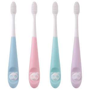 Children's Toothbrush Soft Bristle Manual For Kids Age 3-12 With <b>Cute</b> <b>Bear</b> Design Multicolor Options - Product Image 4