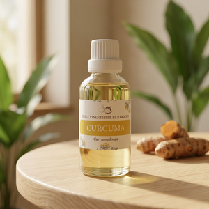 Huile Essentielle de Curcuma Bio Distillée à la Vapeur, Extrait Naturel, Huile d'Aromathérapie Botanique pour Soins Corporels et Mélange de Parfums - Product Image 1