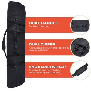 Ski Snowboard Sleeve Cover Case Snowboard Bag Protection <b>Suitcase</b> Dumpling Skin Shoulder Bag Outdoor <b>Hard</b> <b>Shell</b> Lightweight - Product Image 6