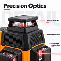 Niveau laser rouge 12 lignes ZhonNa, haute précision, alignement automatique, instrument optique de positionnement pour pneus et roues, équipement de détection