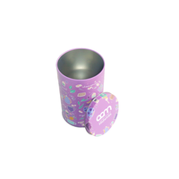 Boîte de café d'emballage hermétique ronde de luxe imprimée sur mesure boîte de conserve de thé de qualité alimentaire avec couvercle intérieur