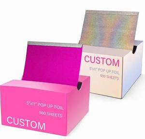 ฟอยล์อลูมิเนียมแบบป๊อปอัพสำหรับทำสีผม ยี่ห้อ OEM คุณภาพระดับมืออาชีพ  แบบนูนลายพิเศษ พิมพ์ลายได้ตามต้อง<span class=keywords><strong>การ</strong></span> สำหรับทำสี<span class=keywords><strong>ผม</strong></span> ไฮไลท์ และย้อมสีผม ใช้ได้ทั้งที่บ้านและร้านเสริมสวย - Product Image 2