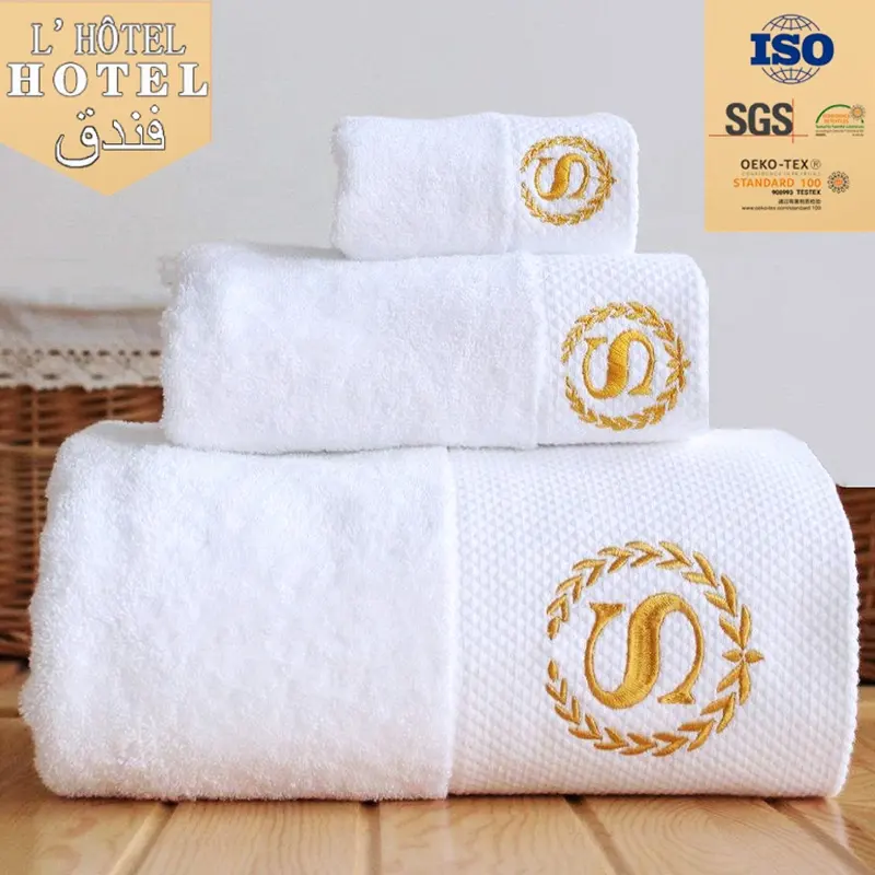 Towels bath set luxury hotel 100% cotton best brand hilton bath towels bathroom hotel towels