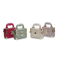 Sac à main mini-coffret carré rigide fait main pour femme – Type de produit : Boîtes à bijoux