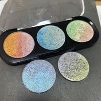 Palette de fards à paupières personnalisée, pressée, duochrome, multichrome, maquillage des yeux de luxe, 300 couleurs disponibles