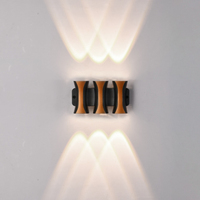Applique murale LED d'intérieur Lampe plastique de luxe avec indice IP 65 pour décoration de jardin d'hôtel et de salon Eclairage intérieur 4W 6W 8W