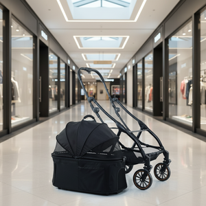 Grande carrello in tessuto impermeabile a 4 ruote di lusso lavabile passeggino da viaggio <span class=keywords><strong>per</strong></span> animali domestici pieghevole <span class=keywords><strong>per</strong></span> grandi gatti <span class=keywords><strong>cani</strong></span> camminatori trasportini - Product Image 6