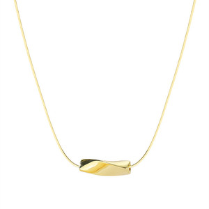 Geometric Pattern Necklace For Women Simple Elegant Clavicle Chain Daily Wear Silver Plated Fashion Jewelry - Product Image 4