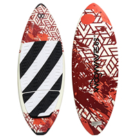 Planche de wakesurf professionnelle, vente directe d'usine, planche de wakesurf 63 pouces, logo personnalisé, fibre de verre, style surf, planche de wakesurfing