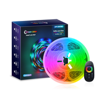 Kit complet de bande LED RGB sans fil 2,4G Sanan 5050 DC12V à intensité variable pour la décoration intérieure