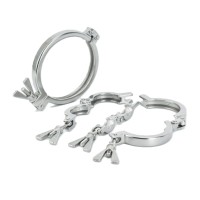Abrazadera de Doble Pasador Ajustable de Alta Resistencia 13EU, Acero Inoxidable SS304/316L, Estándar DIN, Pulgadas, Suministro de Agua, Drenaje, Alimentos y Bebidas