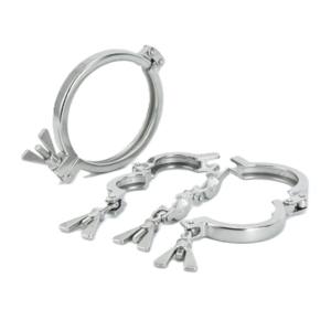 แคลมป์แบบปรับได้สำหรับงานหนัก 13EU แบบสองขา ผลิตจากสแตนเลส SS304/316L มาตรฐาน DIN สำหรับงานน้ำ ระบายน้ำ อาหาร และเครื่องดื่ม - Product Image 5