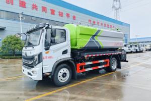 Véhicule de dragage de canalisations d'égouts Dongfeng T3 12m³ à 2 essieux et 6 roues, moteur Yuchai, personnalisé en usine, export - Product Image 2