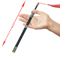 Porte-clés de conception nouvelle, modèle d'épée métallique personnalisée, souvenir de l'épée célèbre de Chine
