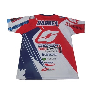 Tùy chỉnh đội ngũ của riêng bạn Pit Phi Hành Đoàn nhanh chóng khô Auto Racing Jersey tất cả thăng hoa tay áo ngắn xe máy mechanician Racing Shirts - Product Image 2