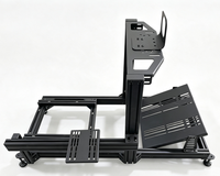 Support de simulateur de course 4080 en aluminium extrudé en gros avec support de volant et pédalier réglables, cadre de simulateur de jeu