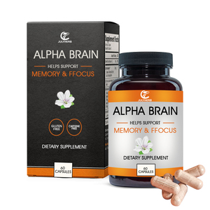 Julyherb private label чистые альфа-мозговые капсулы с l-теанинфосфатидилсерином 60 капсул на бутылку - Product Image 1