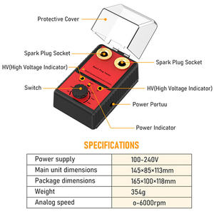 Probador de bujías Ancel, detector de sistema de encendido de doble orificio, probador de alta presión, herramienta de diagnóstico - Product Image 3