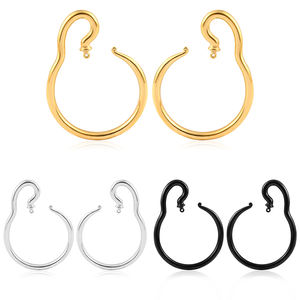 Evorte Classic 316L Acier inoxydable <span class=keywords><strong>4mm</strong></span> DIY Crochets d'<span class=keywords><strong>oreille</strong></span> DIY, Dilatateurs d'<span class=keywords><strong>oreille</strong></span> basiques, Tunnels, Plugs, Bijoux de piercing - Product Image 4