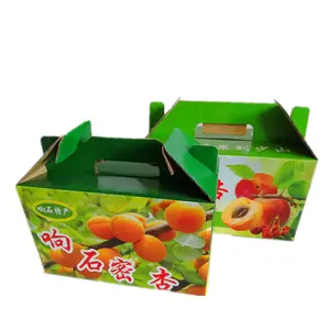 도매 방수 흰색 골판지 상자 왁스 코팅 골판지 야채 상자 재활용