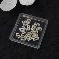 12 Constellations 3D Strass pour Ongles Breloques Bijoux en Cristal Décorations à Dos Plat pour Manucure DIY