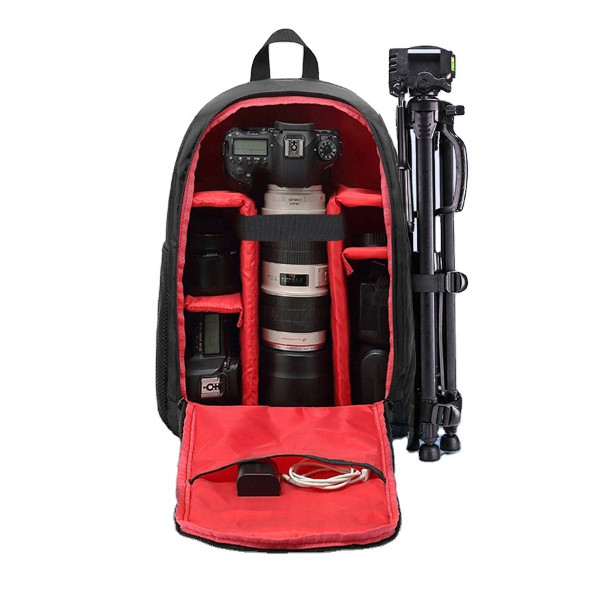 Фотограф большой емкости профессиональный рюкзак для камеры с 15 дюймов отделение для ноутбука и сторона сиденья Трипод-штатив для камеры GoPro