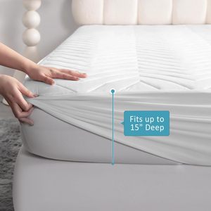 Nouvelle housse de <span class=keywords><strong>matelas</strong></span> matelassée jetable pour bébé, douce, respirante, <span class=keywords><strong>imperméable</strong></span>, taille King, blanc, gris, noir - Product Image 3