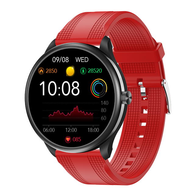New round Screen Waterproof Healthcare Supply Smart Watch with Music Listening Heart Rate Control Smart Features