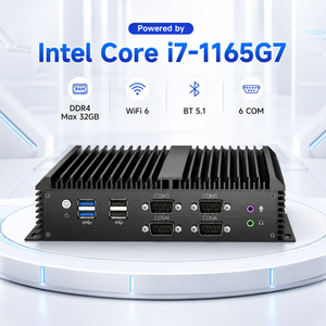 คอมพิวเตอร์ตั้งโต๊ะขนาดเล็กใหม่ Intel Core I7 <span class=keywords><strong>1165G7</strong></span> สี่คอร์แปดเธรด DDR4 รองรับ RJ45 Gigabit LAN  มินิพีซีแบบไม่มีพัดลมสำหรับอุตสาหกรรม - Product Image 1