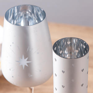Alta tazza di vetro incisa con stella e cuore elegante coupé di Champagne per Home Bar <span class=keywords><strong>Pub</strong></span> per il servizio di vino e bevande - Product Image 3