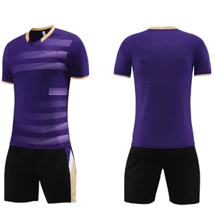 Adults Training Football Jerseys Sweatshirt Soccer Sportwear Custom Logo Quick Drying Breathable T-shirt Sets 100% Polyester - Product Image 5