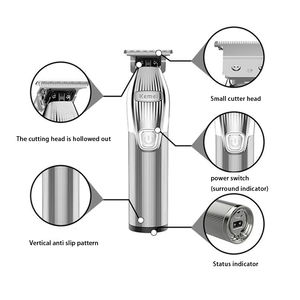 Tondeuse à cheveux électrique professionnelle <span class=keywords><strong>Kemei</strong></span> <span class=keywords><strong>KM</strong></span>-<span class=keywords><strong>I32</strong></span>, Rechargeable par USB, en métal, haute qualité - Product Image 2