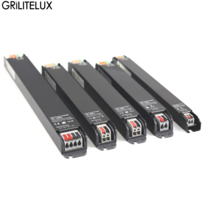 LED Power Supply Narrow Thin Aluminum AC DC Converter 12V/24V Constant Voltage Narrow Space Mounting for Low Voltage LED Strip - Product Image 1