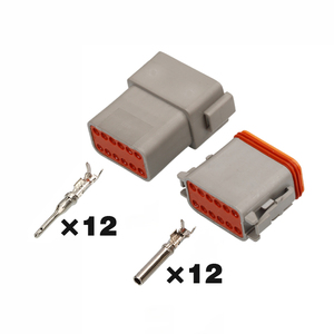 DT04-12P/DT06-12S 12 Pin Stecker IP67 Automotive Deutsch DT Serie DT04 12 P 12Pin DT04-12PA/DT06-12SA versiegelt Socket Kit - Product Image 1
