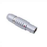 Connecteur de Série F Multi-cœurs de Grade Militaire, Prise Circulaire Métallique d'Aviation, Auto-bloquant Push-Pull, Protection IP68, -55~+125°C