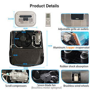 Electric <strong>air</strong> <strong>Conditioner</strong> For Trucks <strong>Mini</strong> Rooftop Battery Powered <strong>24v</strong> <strong>air</strong> <strong>Conditioner</strong> Truck 12v <strong>air</strong> <strong>Conditioner</strong> For Car - Product Image 2