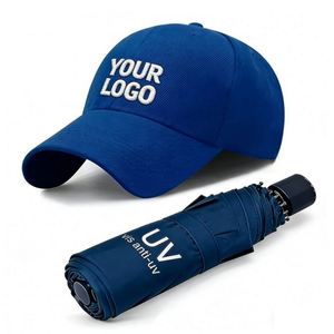 Casquette de baseball unie à visière plate style hip-hop 5 panneaux avec logo brodé – Cadeau promotionnel pour événements professionnels - Product Image 1