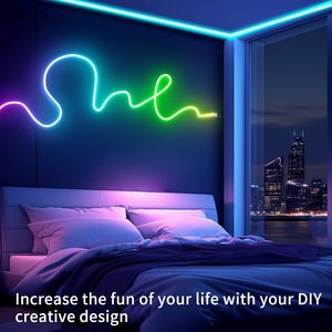 Diodo Emisor de Luz RGB de 24V Multicolor Personalizado con Cuerda de Luz LED Flexible con Cuerpo de PVC IP67 - Product Image 4