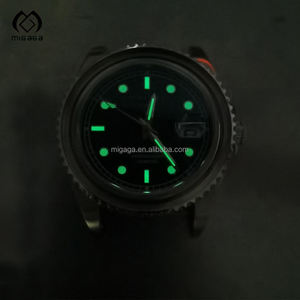 MOQ 50 pz <span class=keywords><strong>44</strong></span> <span class=keywords><strong>mm</strong></span> lunetta in ceramica con luce svizzera 100M impermeabile vetro zaffiro automatico orologio subacqueo - Product Image 3