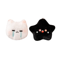 Porte-clés en peluche étoile et lune mignon en promotion, pendentif doux pour sac, breloque, cadeaux assortis pour meilleurs amis