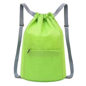 Unisex Sports Trainer Backpack Waterproof Gym Drawstring <b>Bag</b> with Zipper Polyester Lining for Yoga Travel Beach Fashion Style - Product Image 6