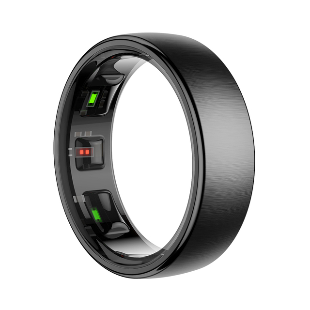 Fashion Stainless Steel Waterproof R10 Electronics Smart Ring for Men Steps Heart Rate Blood Oxygen Sleep Health Monitoring