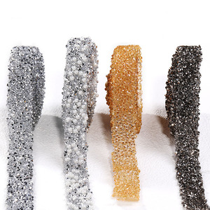 Hot Sell <strong>Resin</strong> Crystal Rhinestone Ribbon Jewel <strong>Strips</strong> DIY Decoration Sticker Rhinestone Trim Clothing Opp Bag Women&amp;#39;s Shoes - Product Image 6