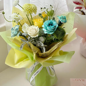 Papel de regalo floral Impermeable Impresión de gradiente de una cara Precio directo de fábrica para floristería y ramo de flores Embalaje - Product Image 5