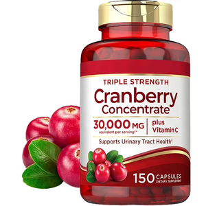 Suplemento Herbal de Marca Privada OEM ODM, Suministro a Granel, Fórmula Natural, Cápsulas de Arándano Rojo 500mg, 60 Cápsulas - Product Image 1